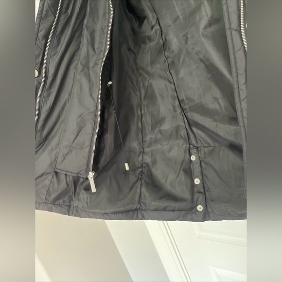 Saks Fifth Avenue Black Quilted Puffer Coat Down Filled Women's Size Xs C - Picture 7 of 15